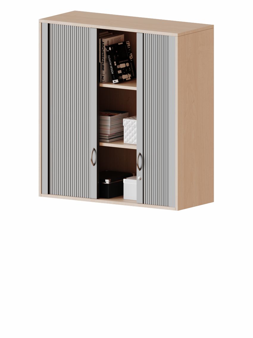 Querrollladen-Aufsatzschrank 3 OH, 2 Breiten, 4 Dekore
